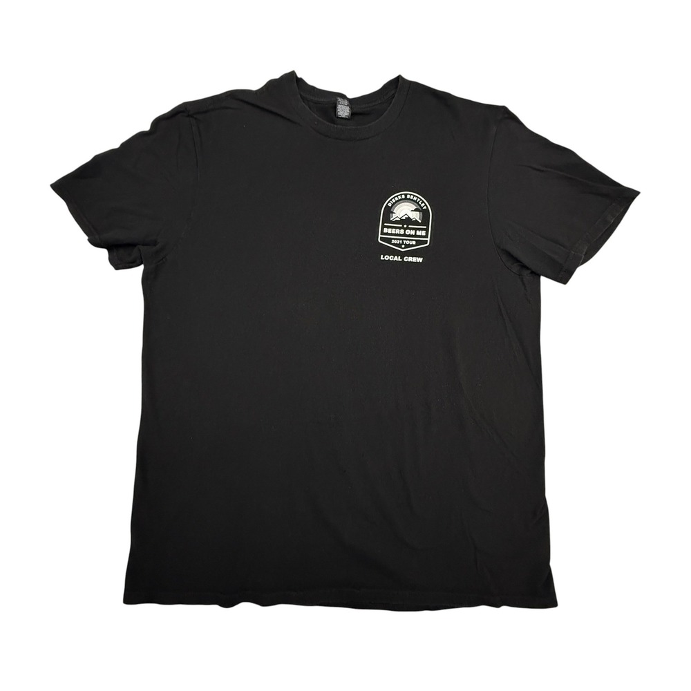 Dierks Bentley T-Shirt Mens XL Black Beers On Me Tour Local Crew Graphic Merch